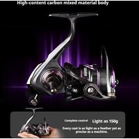 Takuma Lingxi Spinning Reel 150G Lightweight Carbon Body Metal Shallow Spool No Line Tangles Beginner Friendly For Lure Fishing