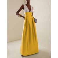 Krisstargirls 2025 Women Elegant Evening Maxi Dress High Waist Deep V Neck Sexy Cocktail Party Wedding Guest Dress