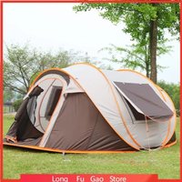 Outdoor Large Camping Tent Full-Automatic Instant Unfold Rain-Proof Tent Family Multi-Functional Portable Dampproof Camping Tent