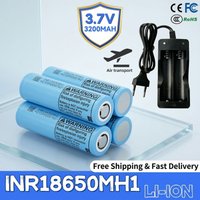 18650 Battery 3.7V 3200mAh 10A Discharge INR18650-MH1 3.2Ah Rechargeable Li-ion Battery + Charger Kit