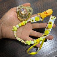 Anti-slip Pacifier Clip Matching Soft Silicone Chew Nipple Pacifier Anti-drop Soother Teething Toy For Newborn Seat Use
