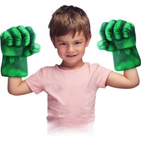 Kids Superhero Plush Fist Gloves Hulk Spiderman Captain America Cosplay Gloves for Halloween Cosplay Plush Cotton FistGame Props