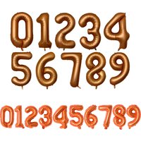40inch Orange Number 0 1 2 3 4 5 6 7 8 9 Foil Balloons Birthday Party Wedding Happy Halloween Decoration Event & Party Supplies