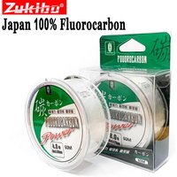 ZUKIBO 50M 100% True Fluorocarbon Fishing Line Japanese Carbon Fiber Line Monofilament Leader Line Front Wireway Transparent