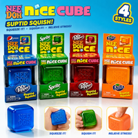 Retro Soda Ice Cube Squeeze Toy Mini Cola Sprite Fanta Sensory Squishy Stress Relief Desk Decor Gift for Kids Adults