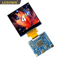 LESOWN 4 inch LCD Display Module 480x480 IPS HDMI Type C Interface 3SPI+18RGB 40PIN mini Small Screen with Driver Board
