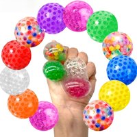Mini Squishy Stress Balls Set 1.3-Inch Soft Squeeze Fidget Toys Stress Anxiety Relief Sensory Anti-Stress Toys for Kids Adults