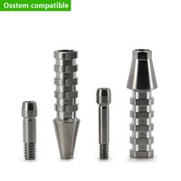 Osstem Temporary Abutment OEM Titanium Base Abutment with Screw Driver for Dental Implant Systems CAD CAM Compatible 24H Ship