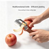 1pcs Stainless Steel Peeler Scallion Shredder Bottle Opener Ergonomic Handle Portable Fruit Vegetable Peeler for Cucumber Potato