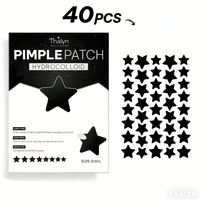 Salicylic Acid Black Star Blemish Patches, Effective Skin Cleansing & Perfect Makeup Cover Stickers