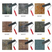 For Wall Painting Decorative Art Roller Textured Stencil Tool 10 Inch Pattern Paint Roller