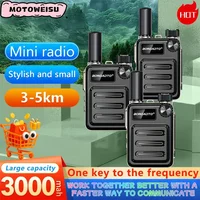 Hot Portable Mini 16 Channel Walkie Talkie Two Way Radio Long Battery Life Type-C Rechargeable One Key Frequency Copy HD Sound
