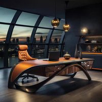 Brown Wood Executive Office Desk Designer Strong Luxury Modern Executive Office Desk Cheap Drawers Tisch Small Spaces Furniture