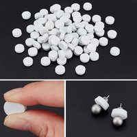 500Pcs Soft Foam Earring Cushions Pads Backs Support Pads Stabilize Earrings Disc Patches for Heavy Earrings Long Time Wearing
