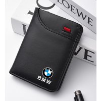 Car Wallet ID Credit Card Purse Multifunctional Leather Accessories For BMW X1 X3 X4 X5 F15 F16 G30 7 Series G11 F48 F39 sticker