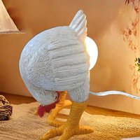 Creative Ornaments Night Light Funny Resin Chicken Egg Lamp with USB cable Cute Table Home Decoration Party Holiday Gift Light