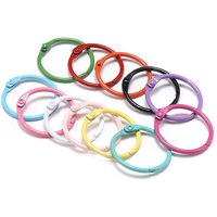 AliExpress 10pcs 30mm Card Ring Looseleaf Ring Calendar Ring Notebook Accessories Opening Iron Pendant Binder Clips Book Binding Rings