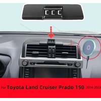 Magnetic Phone Holder for Toyota Land Cruiser Prado 150 2014-2023 2015 Wireless Charging Special Bracket Base Cars Accessoires