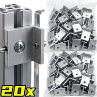 Aluminum Profile Fixing Parts 2020 3030 4040 DIY Hardware Accessories European Standard Side Panel Mounting L Bracket T Slot Nut