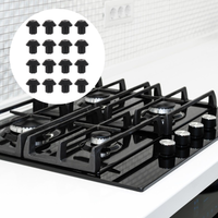 48 Pcs Rubber Grate Feet Replacement Gas Range Burner Grate Feet Rubber Foot Pad For Cooktop Accessories Kitchen Components