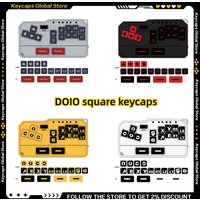 DOIO KCGM-03 Mixbox Hitbox Low Shaft Square Keycap PBT Sublimation Multi-theme 18keys Keycap Set for DOIO Gaming Keyboard