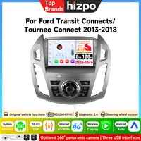 Autoradio Android AI pour Ford Transit Connect Tourneo Connect 2013 - 2018, lecteur multimédia GPS Carplay, Navigation stéréo DSP BT