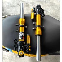 Universal Motorbike E-Scooter 30/33mm Mount 380mm to 420mm Front Fork Hydraulic Front Shock For Yamaha FORCE RSZ JOG NIU Ninebot