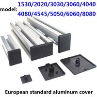 10PCS Aluminum Profile European Standard End Cap Plug Face Cover Plate 15/16/20/30/40/45/60/80/90/100 Plastic End Cap Cover