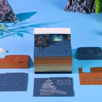 Time Piece Calendar 2027 Desk Calendar With LED Light 3D Tear-away Calendar Paper Carving Art Memo Pad Notepad Gift Home Decor