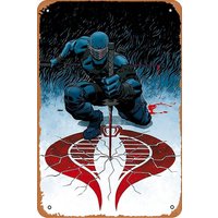 Vintage Metal poster - gi Joe Cover tin sign 30.48 X 20.32 cm suitable for wall decoration in bars, cafes, garages, man caves