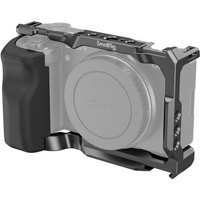 SmallRig Camera Cage with Silicone Cage handle Built-in Arca quick release plate Cage Rig Kit for Sony ZV-E10 3538