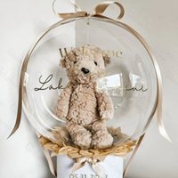 DIY Gift Balloon Custom Balloon Decal Personalised Bubble Ballon Baby Shower Wedding Decor New Born Gift Idea Birthday Globos
