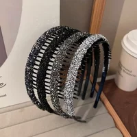 1/4 Girls Hair Accessories Black Toothed Hair Clips for Broken Hair