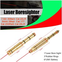 Tactical Laser Bore Sight Red Laser Boresighter .177/22LR/.223Rem/6mm/7mm/9mm/.38spl Cal End Barrel for Revolvers