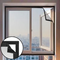 Black Mosquito Nets for Window, Anti-Mosquito Window Screens, Mesh Anti Insect Air Tulle Invisible Fiberglass Mosquitoes and Fli