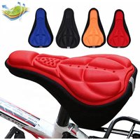 1/2pcs Mountain Bike 3D Saddle Cover Thick Breathable Super Soft Bicycle Seat Cushion Silicone Sponge Gel Bike Seat Bicycle
