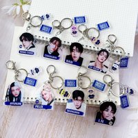 SKZOO Stray Kids Karma Acrylic Keyring, THE 4th Album Commemorative Keyring, Stylish and Cool Keyring, For Keys