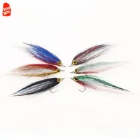 6PCS Ice Silk Fish Hook Bait Fish Bionic Small Fish Predatory Fish Kill Flies Fishing Barb Hook Fishing Supplies Accessories