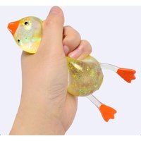 Squishy Antistress Duck Fidgets Toys Cute Maltose Colorful Aurora Duck Squeeze Toy Soft Stress Relief Decompression Stretch Toy