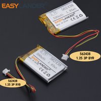 JST1.25 3P 3.7V 500mAh 562438 PLIB polymer lithium ion battery for mp3 mp4 DVR Sho-me Combo 1 Shome combo A1 602535 552535