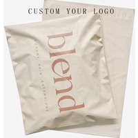 Custom logo mailer bags biodegradable beige matte poly mailer bag poly mailers shipping bags