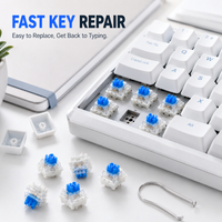 Mechanical Keyboard Switches 30/50/100 PCS 3 Pin Tactile Clicker Keys Replacement Parts for DIY Keyboard Accessories