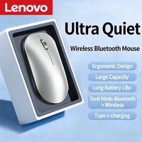 Lenovo Wireless Bluetooth Mouse 2.4G Dual Mode Type-C Charging Silent Ergonomic Portable Laptop Office Gaming Universal Mouse