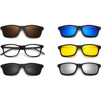 AliExpress NINJONA 2026 New Mirror Magnetic Attraction Polarized Middin Sunglasses 6 Iin 1 Clip Cycling Glasses Dazzling Men Sunglasses Women