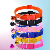 Adjustable Nylon Dog Collar Durable Basic Dog Collar for Small Dogs Safety Walking Training Pet Supplies