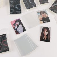 50pcs Ultra Clear Card Sleeve Album Photocard Protector 3 Inch Photocard Flat Opening Non Scratch Film Card Cover