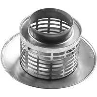 Exhaust Chimney Cap Air Extraction Hoods Exterior Outlet Roof Pipe Stainles Steel Chimney Cap For Ventilation Ducts