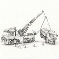 Toy Brick MOC Heavy Crane Truck Building Bricks Set 1280PCS 2026 New, Exquisite Display Model, Perfect Gift for Kids
