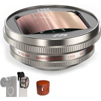 Fotorgear 1.55x Anamorphic Lens Compatible with T Mount iPhone & Samsung - Cinematic Smartphone Lens with Ultra-Wide View,