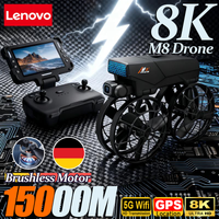 Lenovo M8 Drone 8K Aerial HD Dual Camera Intelligent Obstacle Avoidance Brushless Motor 5G WIFI GPS Screen Control RC Drone